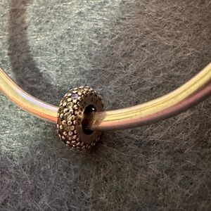 PANDORA Authentic Clear Sparkle Spacer Charm